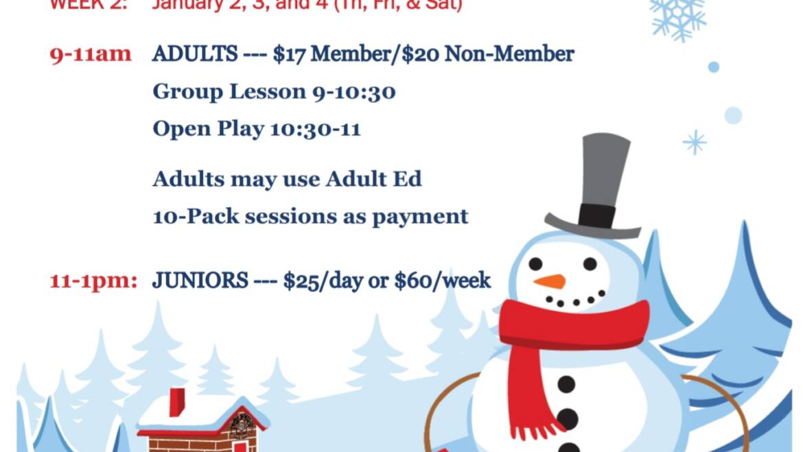 Sign up for the Holiday Camps